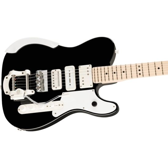 Fender Jack White Triplecaster, Maple Fingerboard, Black w/ HSC