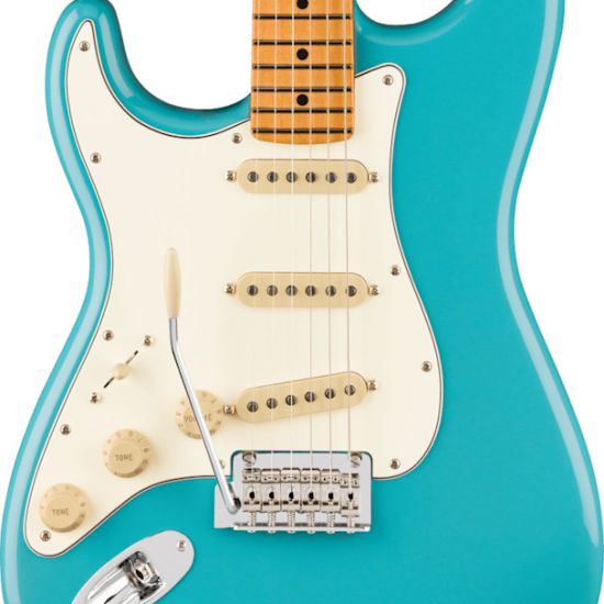 Fender Player II Stratocaster Left-Handed Maple Fingerboard Electric Guitar Aquatone Blue