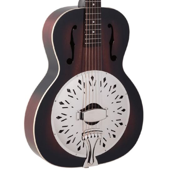 Recording King Biscuit Cone Resonator, Small Body, Vintage Sunburst RR-41-VS