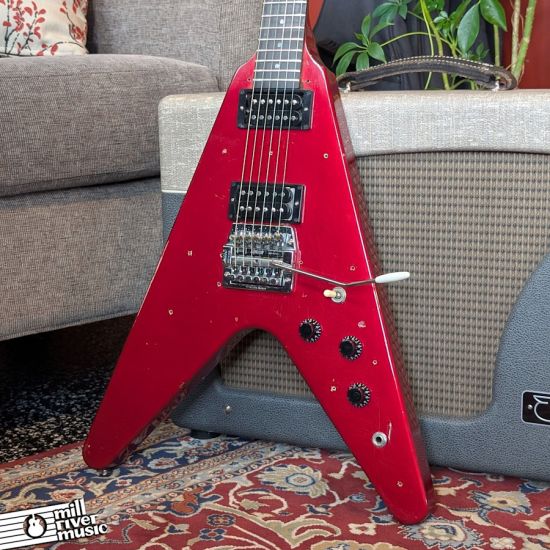 Gibson Flying V, Candy Apple Red, Kahler 1985 - Used