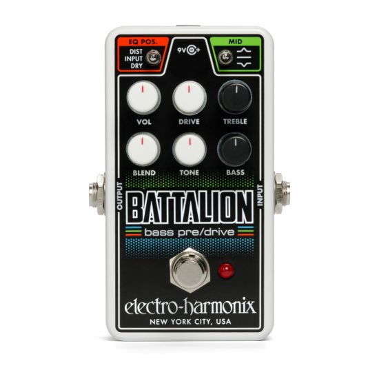 Electro-Harmonix EHX Nano Battalion Bass Preamp / Overdrive Effects Pedal