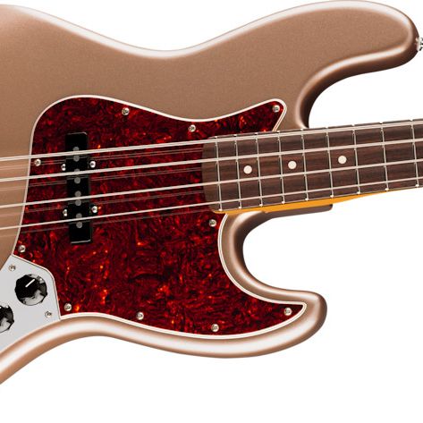 Fender American Professional Classic Jazz Bass Faded Firemist Gold w/Gig Bag