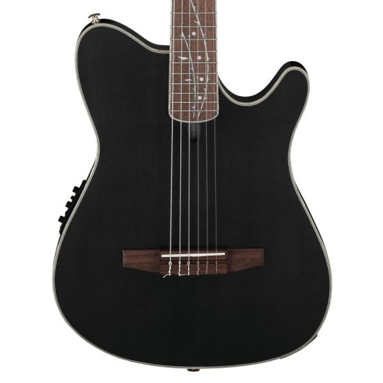 Ibanez TOD10N Tim Henson Nylon Acoustic-Electric Guitar Transparent Black Flat