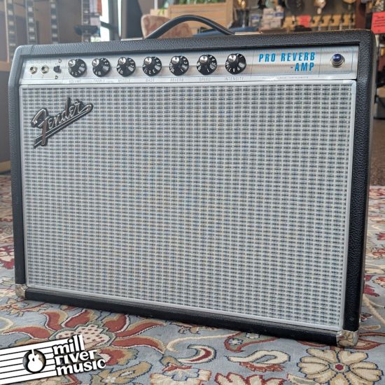 Fender '68 Custom Pro Reverb 40-Watt 1x12 Guitar Tube Combo Amp with Footswitch, Used